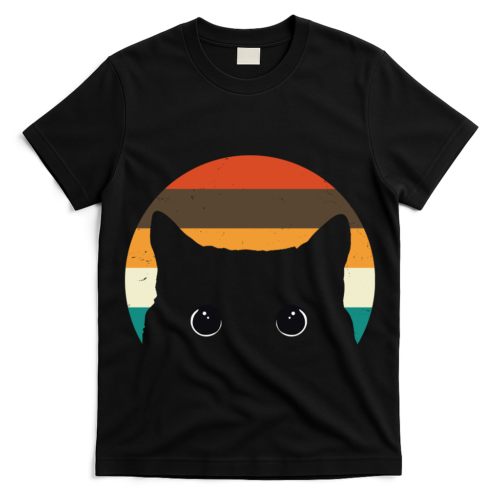 Retro Cat Eyes Vintage Sunset T-Shirt