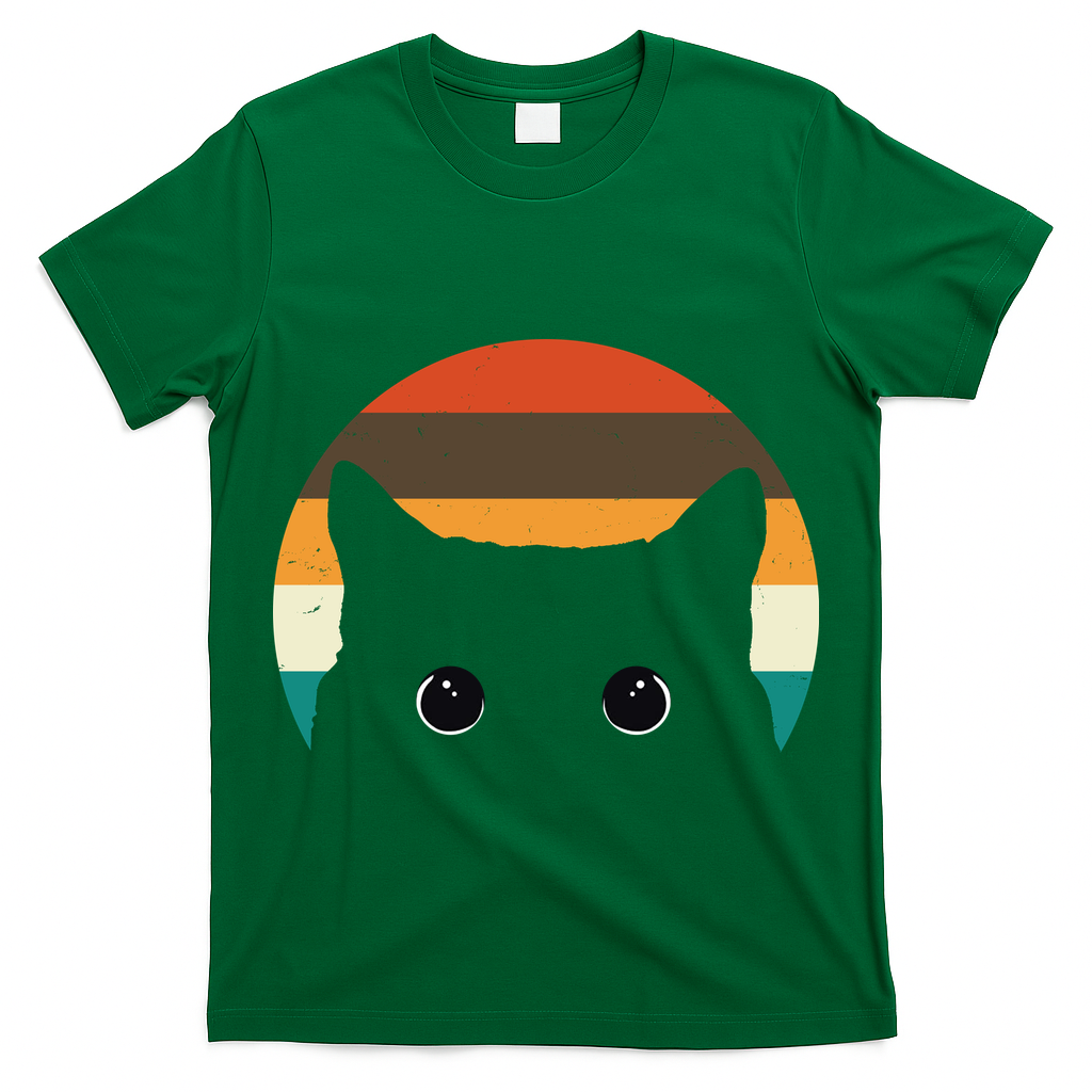Retro Cat Eyes Vintage Sunset T-Shirt