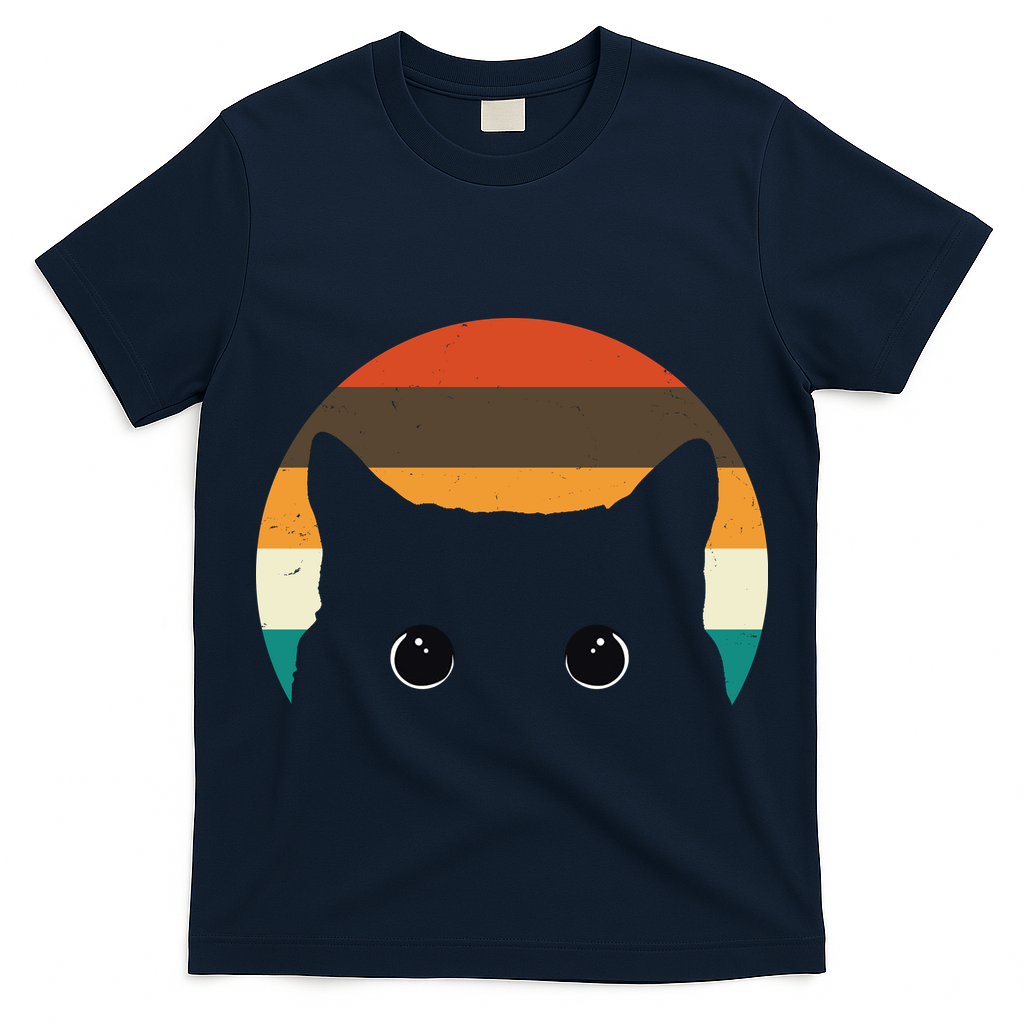 Retro Cat Eyes Vintage Sunset T-Shirt