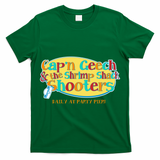 Retro Captain Geech And The Shrimp Shack Shooters Daily At Party Pier T-Shirt