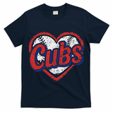 Retro Cubs Heart Last Name Lovers Gifts For Women T-Shirt