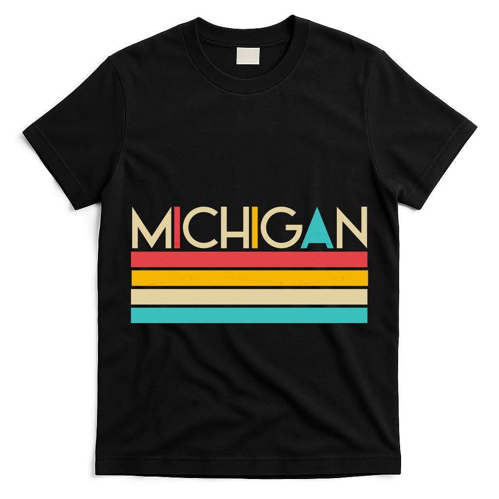 Retro Colors Michigan T-Shirt