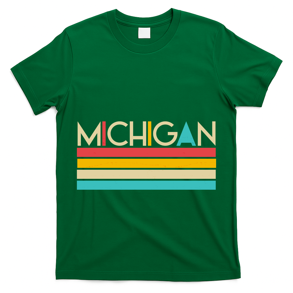 Retro Colors Michigan T-Shirt