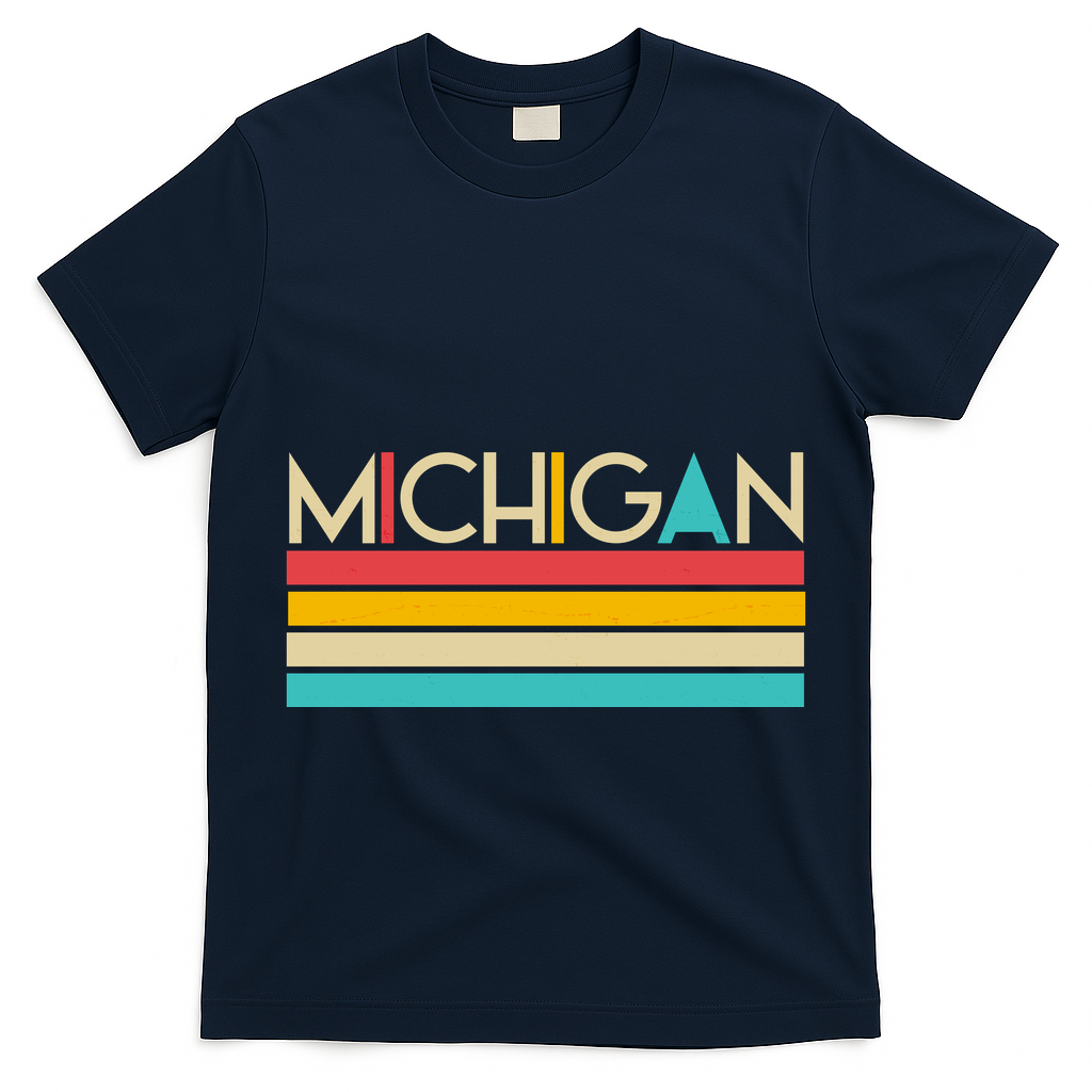 Retro Colors Michigan T-Shirt