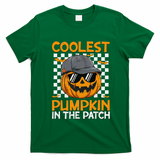 Retro Coolest Pumpkin In The Patch Outfit Halloween T-Shirt - Irish Green