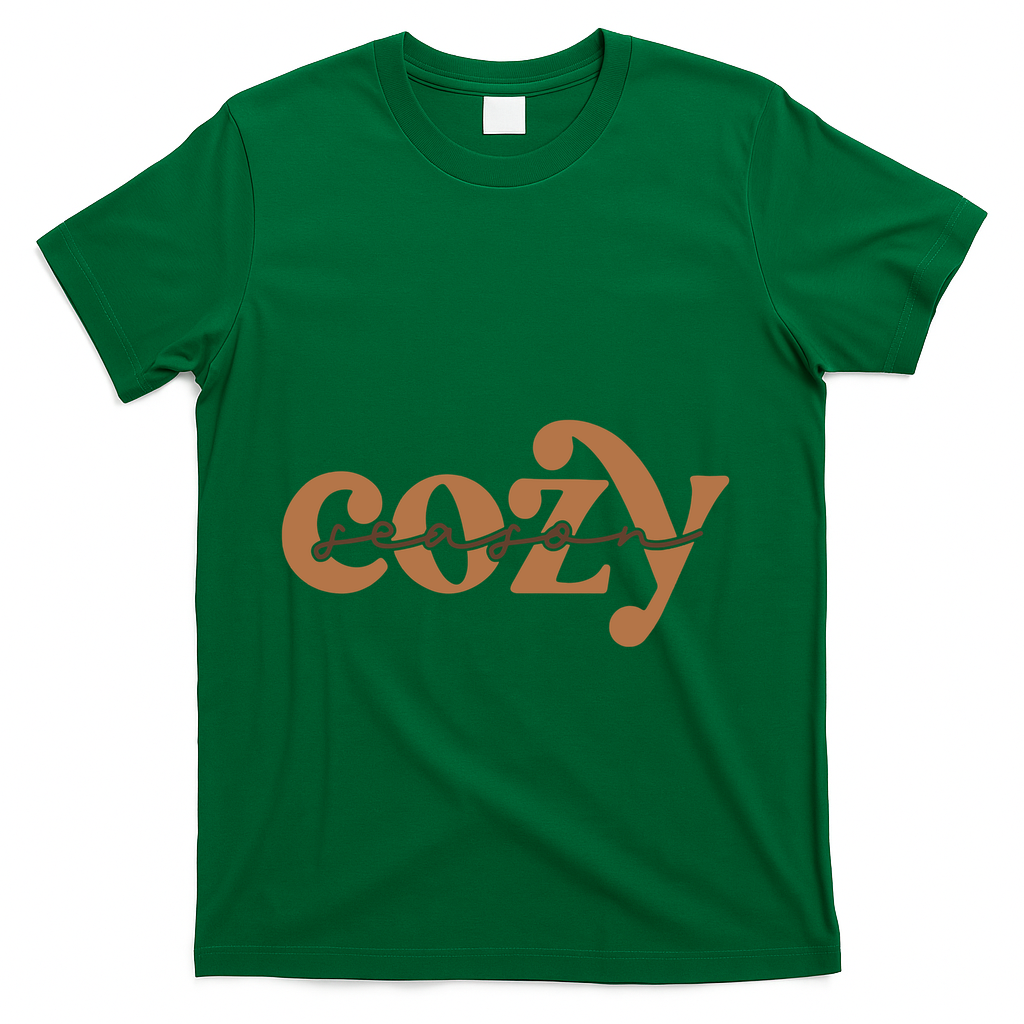 Retro Cozy Season T-Shirt - Green