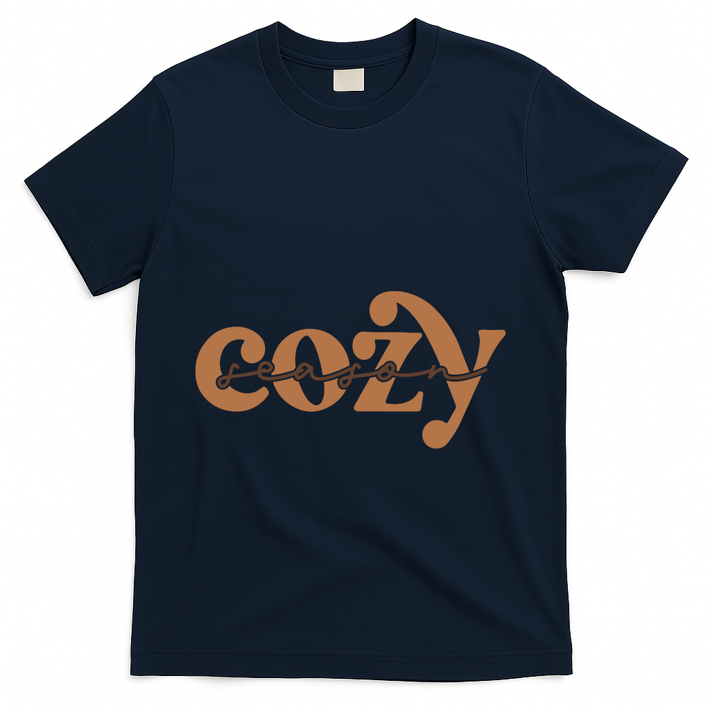 Retro Cozy Season T-Shirt - Navy