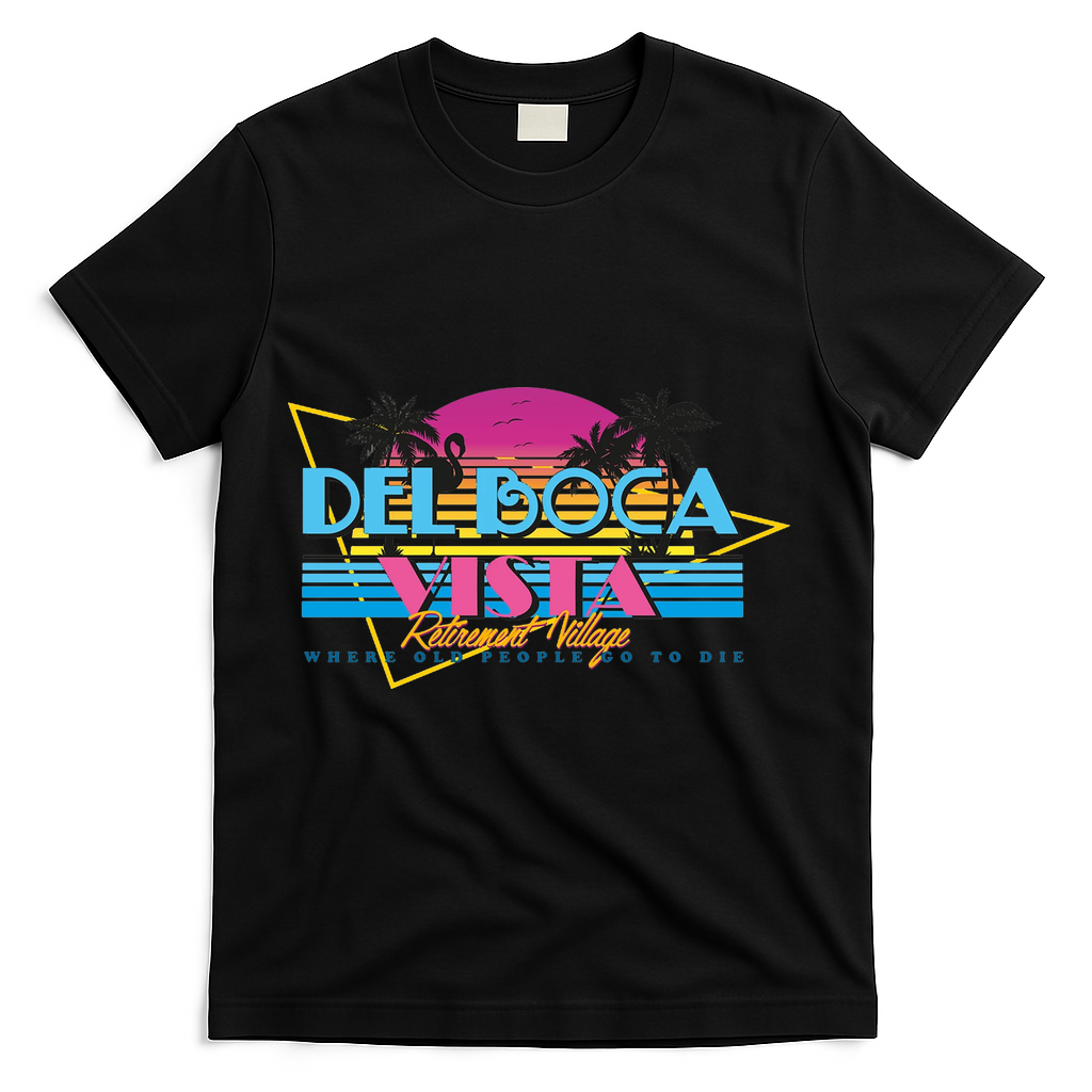 Retro City Summer Trip T-Shirt - Black