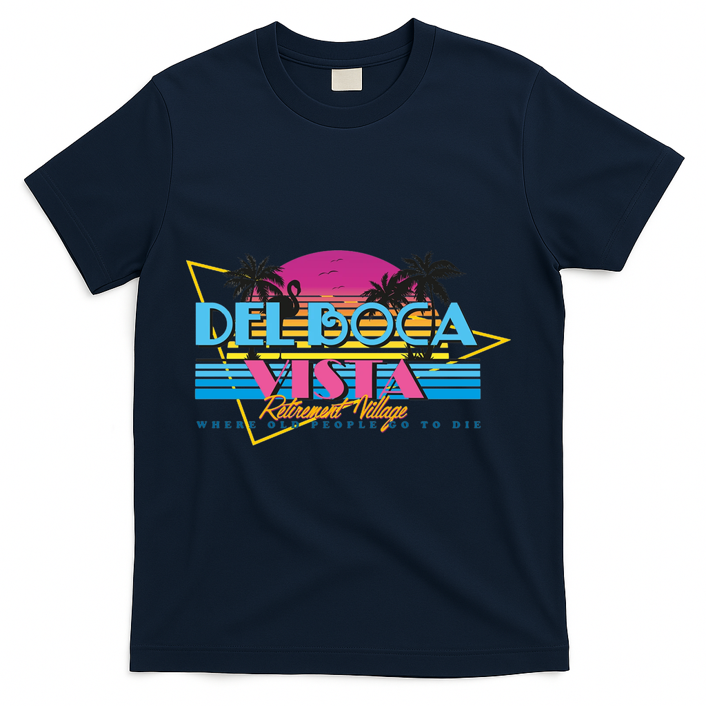 Retro City Summer Trip T-Shirt - Navy
