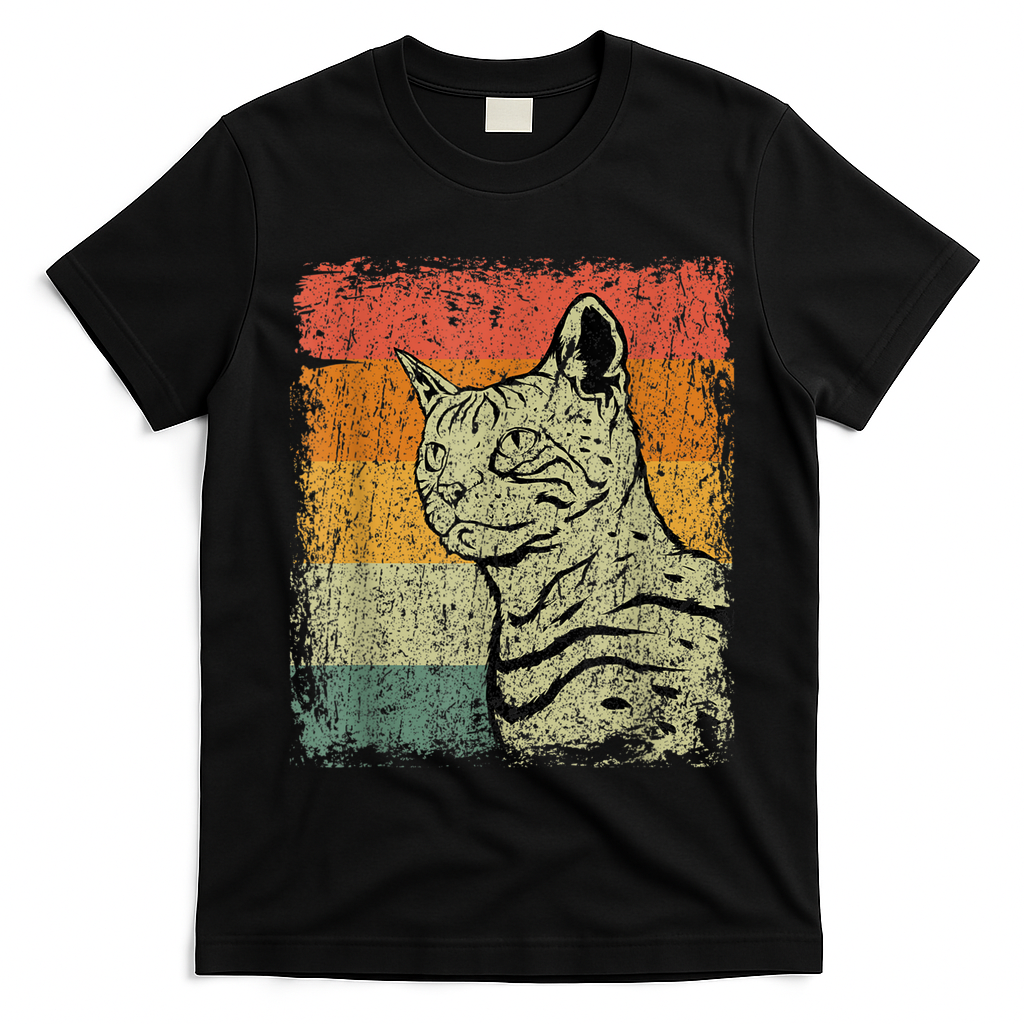 Retro Cats Vintage Bengal Cat T-Shirt