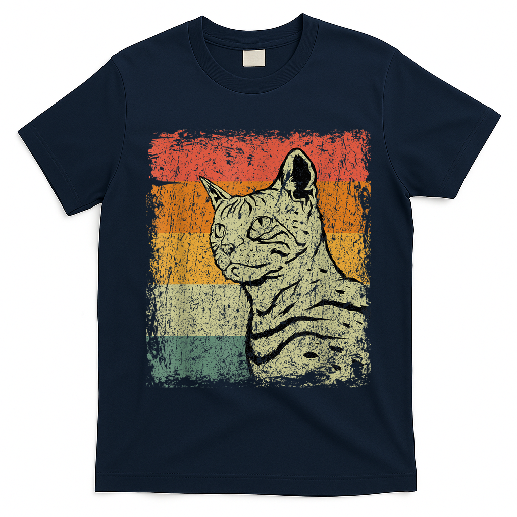 Retro Cats Vintage Bengal Cat T-Shirt
