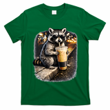 Raccoon Drinking Iced Coffee T-Shirt