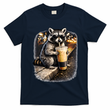 Raccoon Drinking Iced Coffee T-Shirt