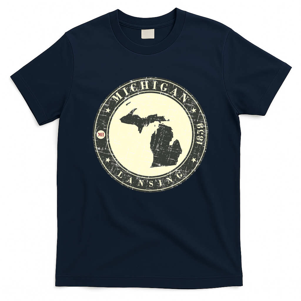 Michigan Lansing Retro T-Shirt