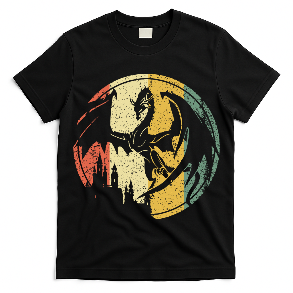 RPG Fantasy Anime Dragon Tabletop Board Game Gamer Gaming T-Shirt