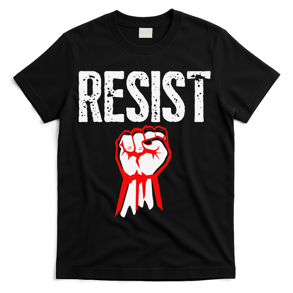Resist Fist Be Part Of The Resistance Anti Trump Gift T-Shirt - Black