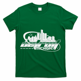 Retro Futuristic Detroit Michigan Skyline Logo T-Shirt