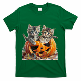 Retro Floral Spooky Season T-Shirt - Green