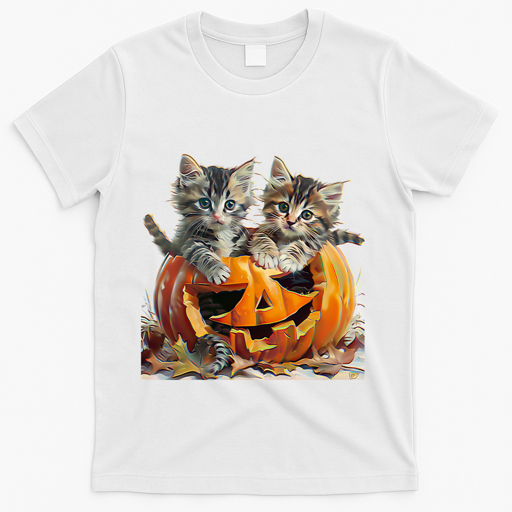 Retro Floral Spooky Season T-Shirt - White
