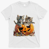 Retro Floral Spooky Season T-Shirt - White