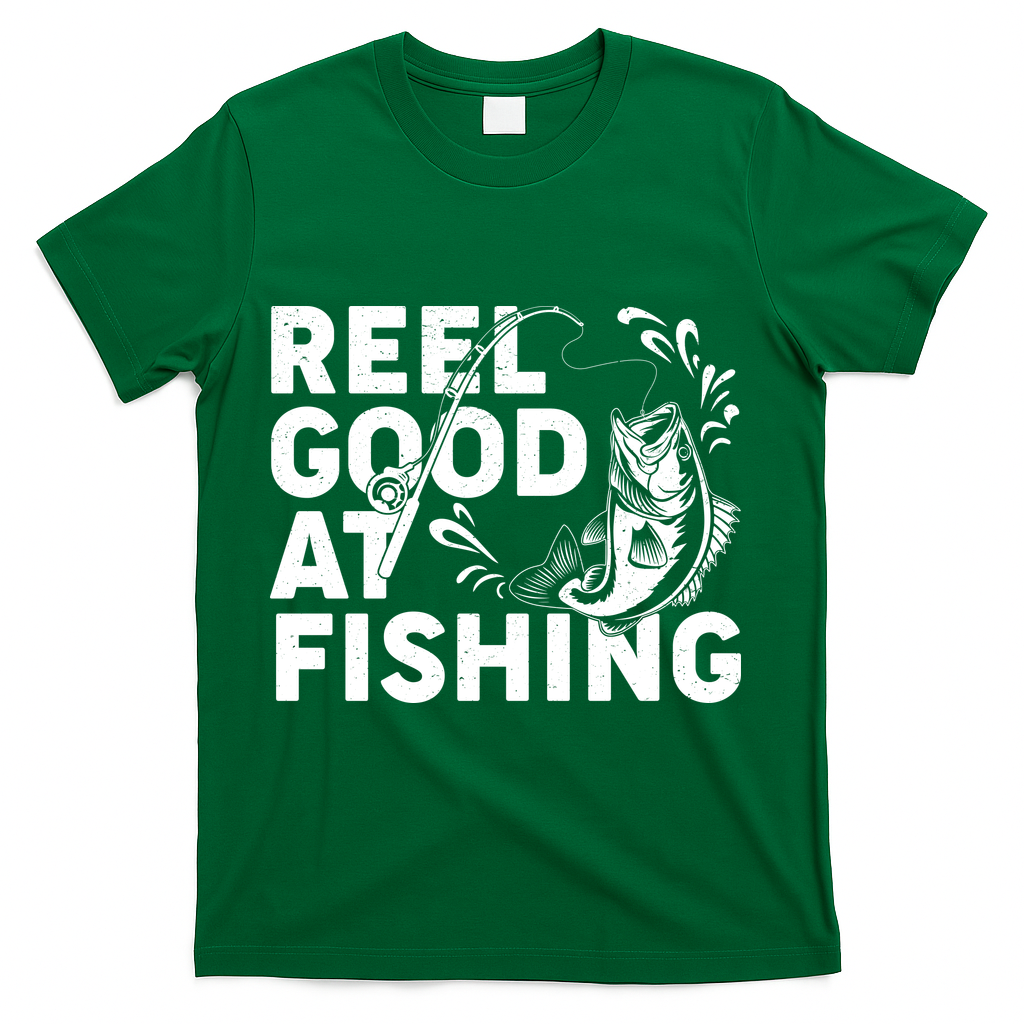 Reel Good At Fishing T-Shirt - Green