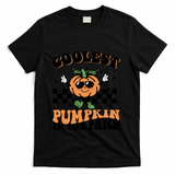 Retro Groovy Coolest Pumpkin In The Patch Halloween Autumn Cool Gift T-Shirt - Black