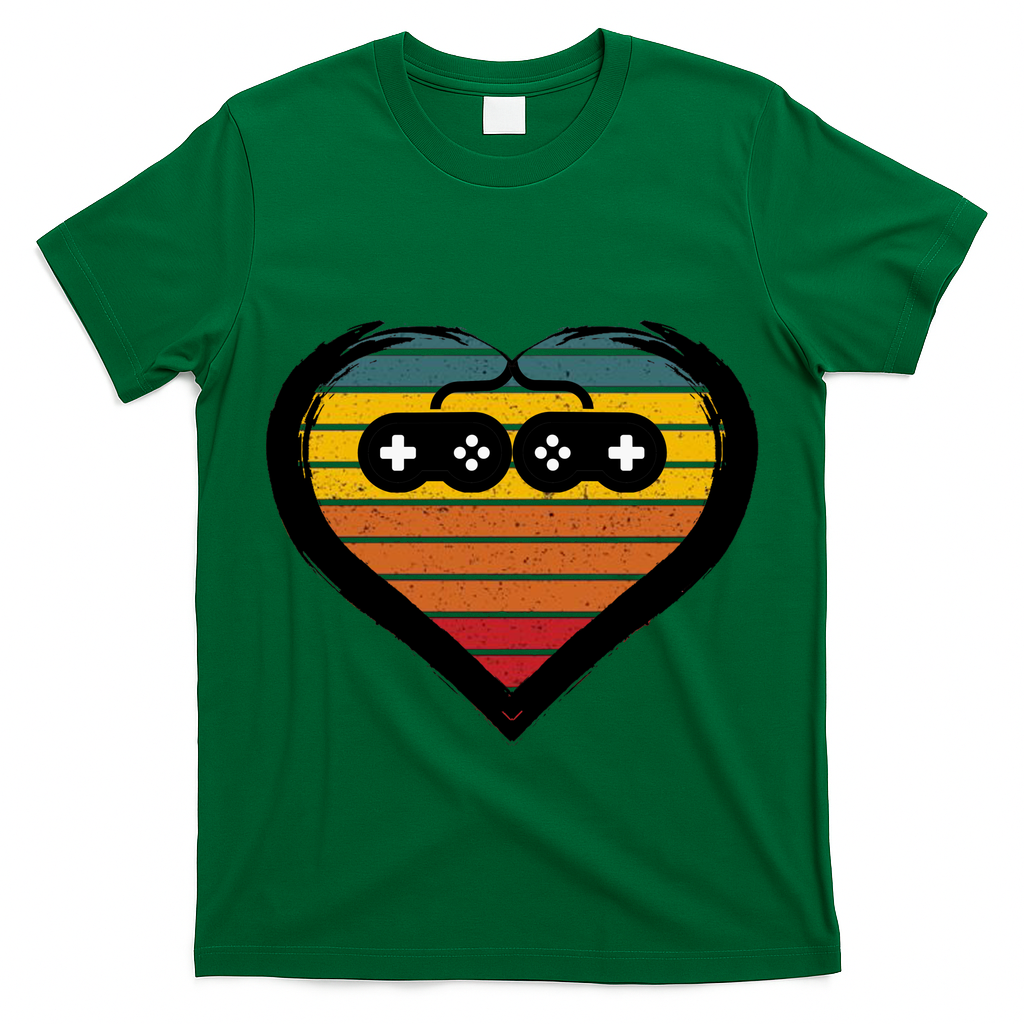 Retro Gamer Heart T-Shirt