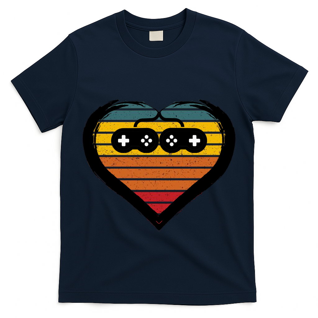 Retro Gamer Heart T-Shirt