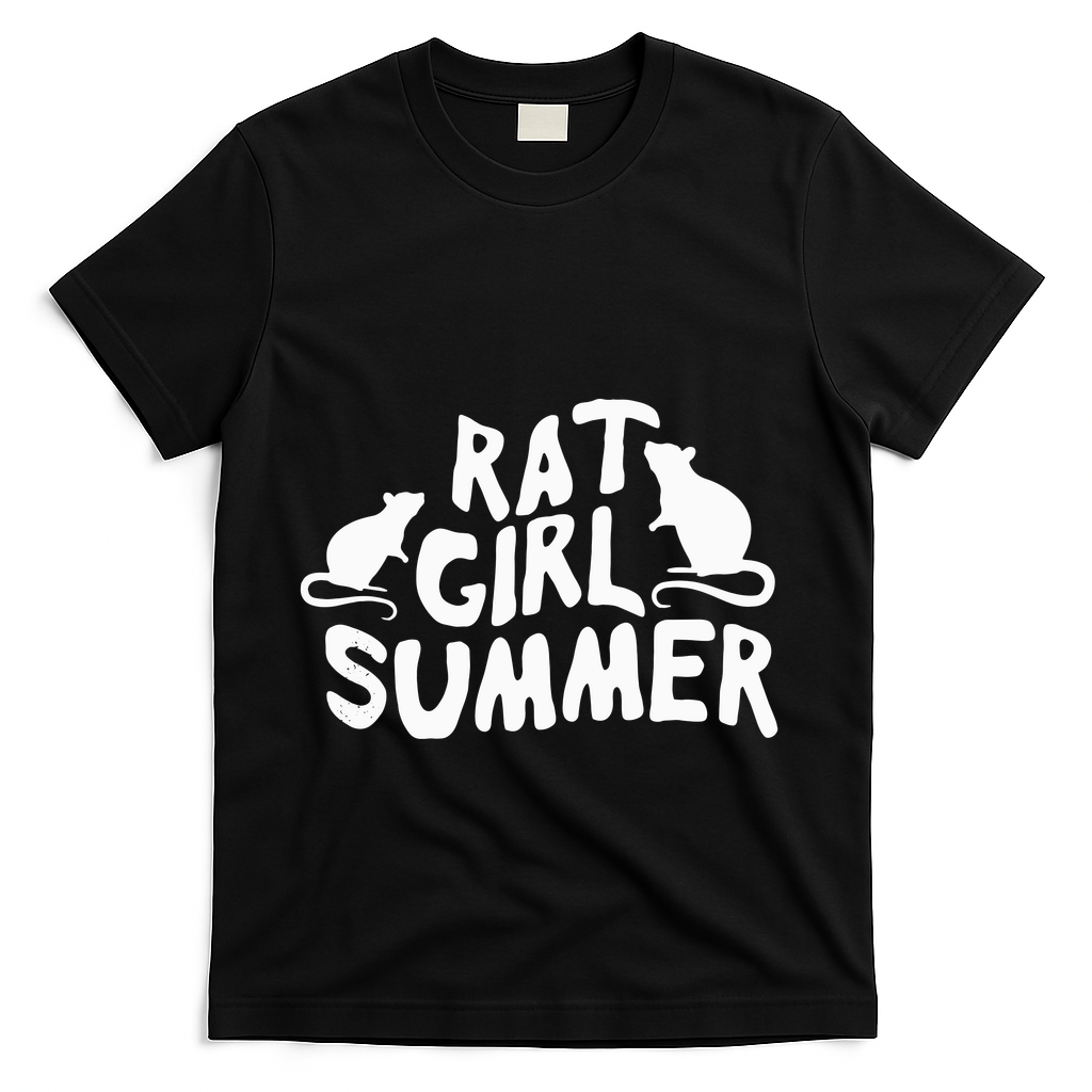 Rat Girl Summer T-Shirt - Black
