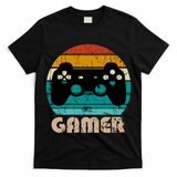 Retro Gamer Video Games Player Gaming Boys Teens Men T-Shirt