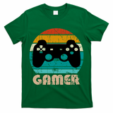 Retro Gamer Video Games Player Gaming Boys Teens Men T-Shirt