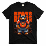 Retro Hip Hop Bears Football T-Shirt