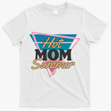 Retro Hot Mom Summer 80s Hot Mom Summer Vacation T-Shirt - White