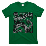 Retro Horror Movie Monster Vampire Vintage Halloween Dracula T-Shirt - Irish Green