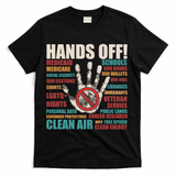 Resist Hands Off Protest Anti Trump T-Shirt - Black
