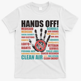 Resist Hands Off Protest Anti Trump T-Shirt - White
