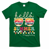 Retro Hello Summer Happy Last Day Of School Teacher Student T-Shirt - Green