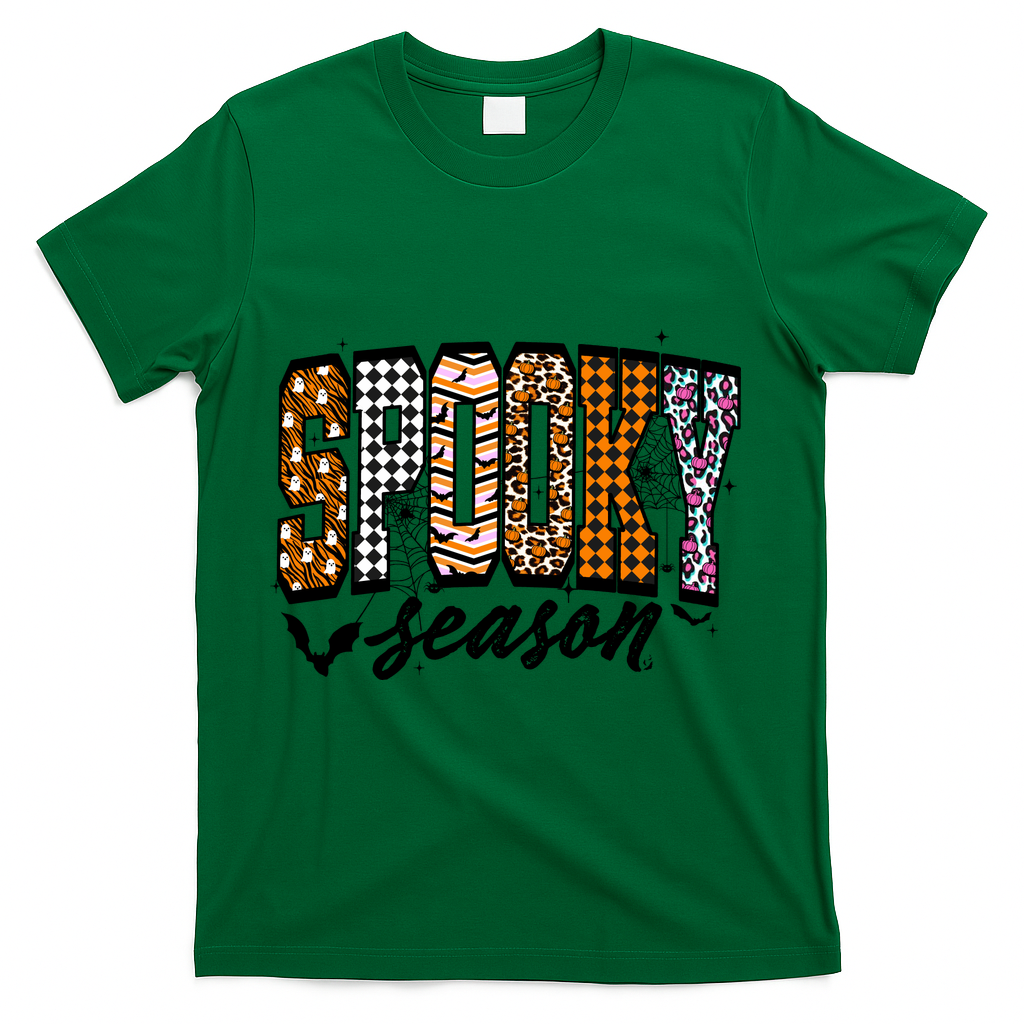 Retro Halloween Spooky Season Coquette T-Shirt - Green