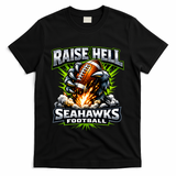 Raise Hell Seahawks Football T-Shirt