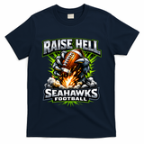 Raise Hell Seahawks Football T-Shirt