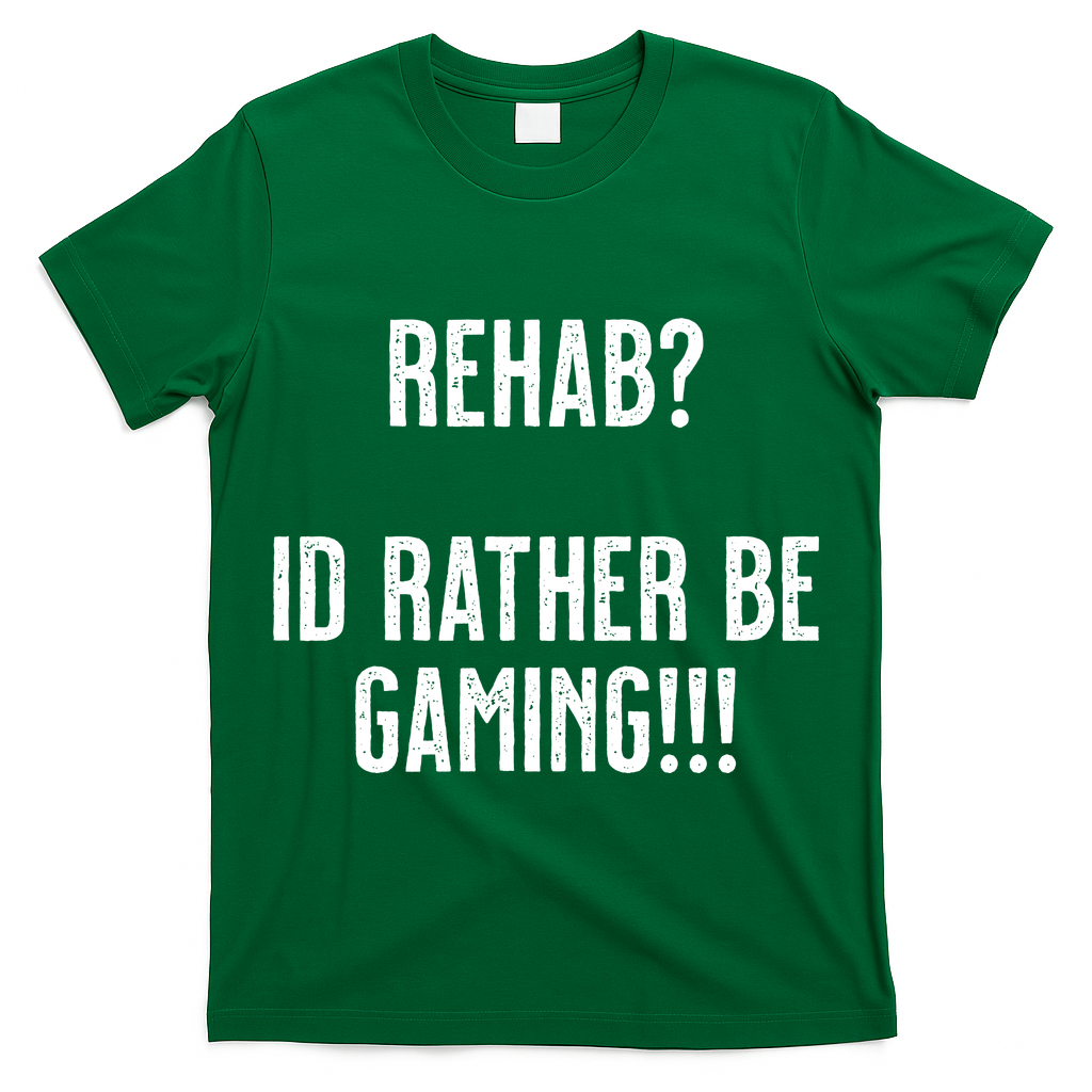 Rehab I'd Rather Be Gaming T-Shirt