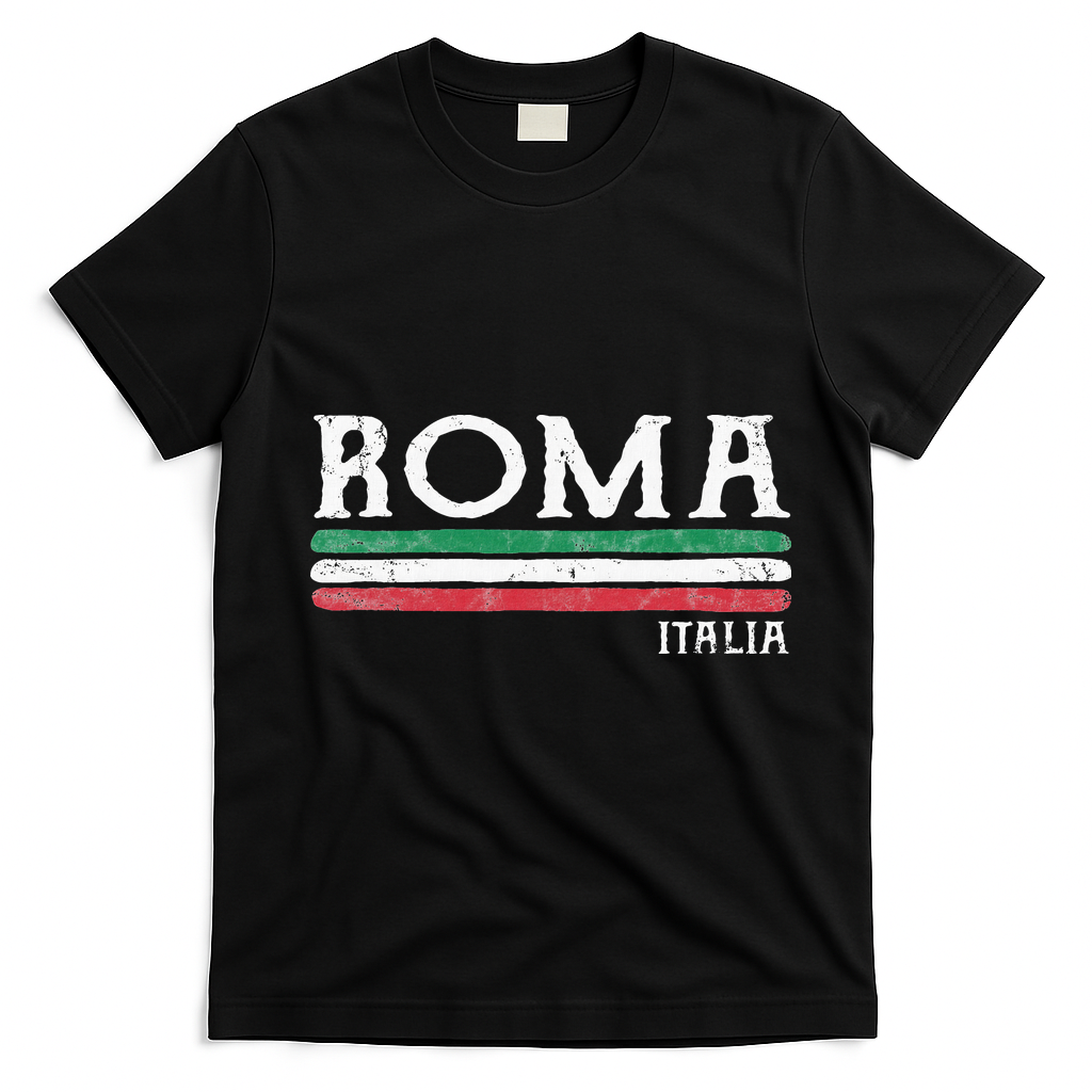 Roma Italy Rome T-Shirt - Black