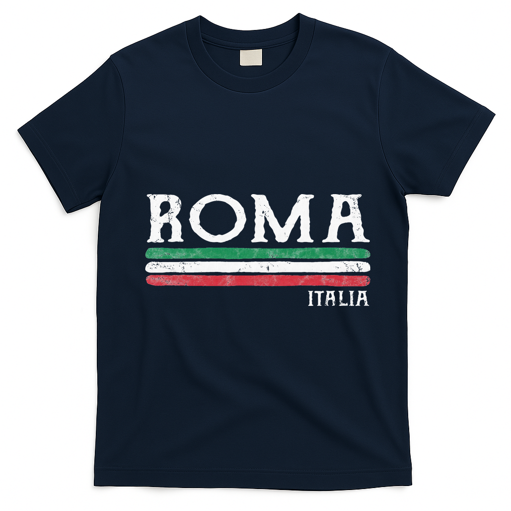 Roma Italy Rome T-Shirt - Navy Blue