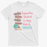 Retro Intervention Team Teacher Early Intervention Squad T-Shirt - White