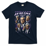Retro Jerome Powell 90s Fan The Fed Merch T-Shirt - Navy