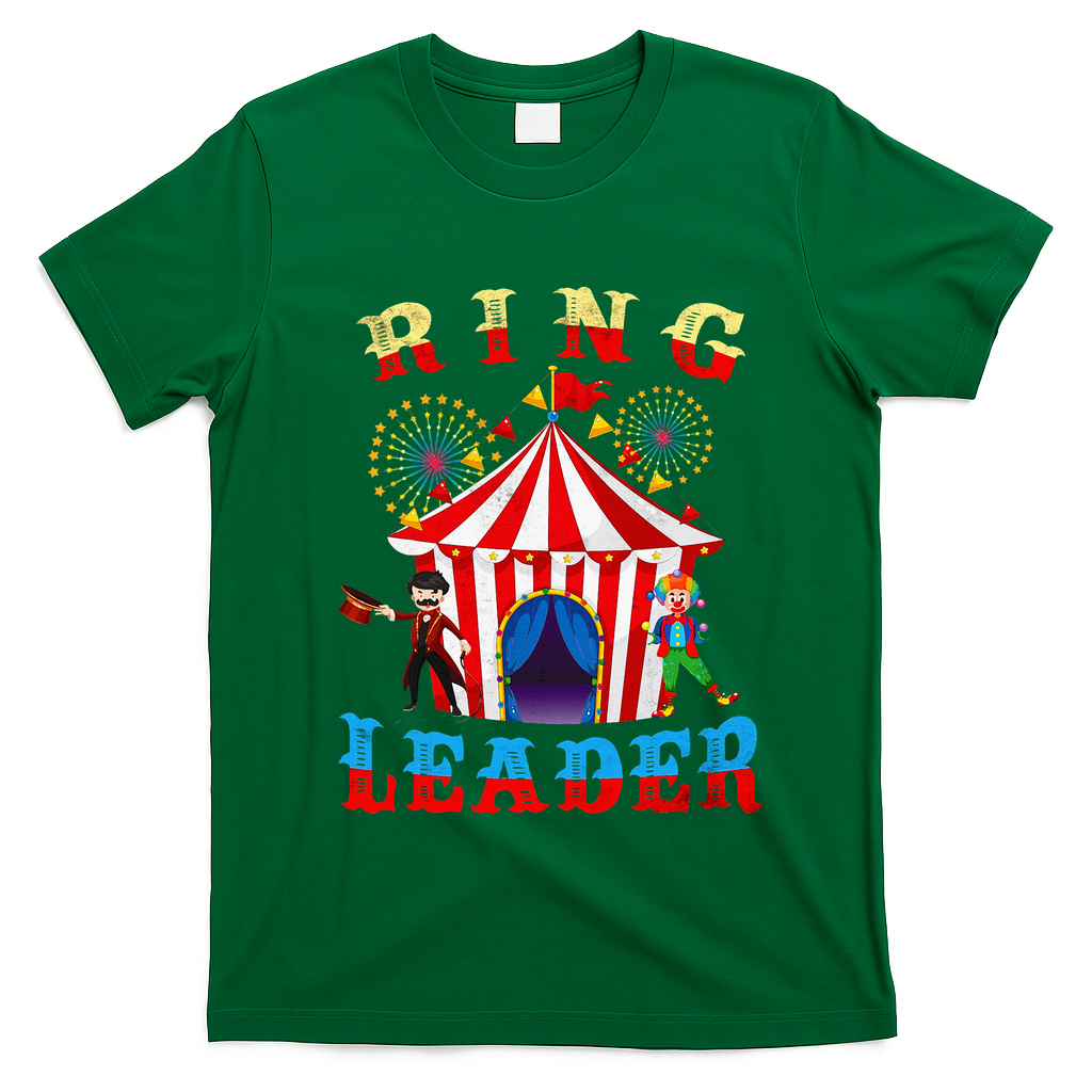 Ring Leader Costume Circus Staff Carnival T-Shirt - Irish Green