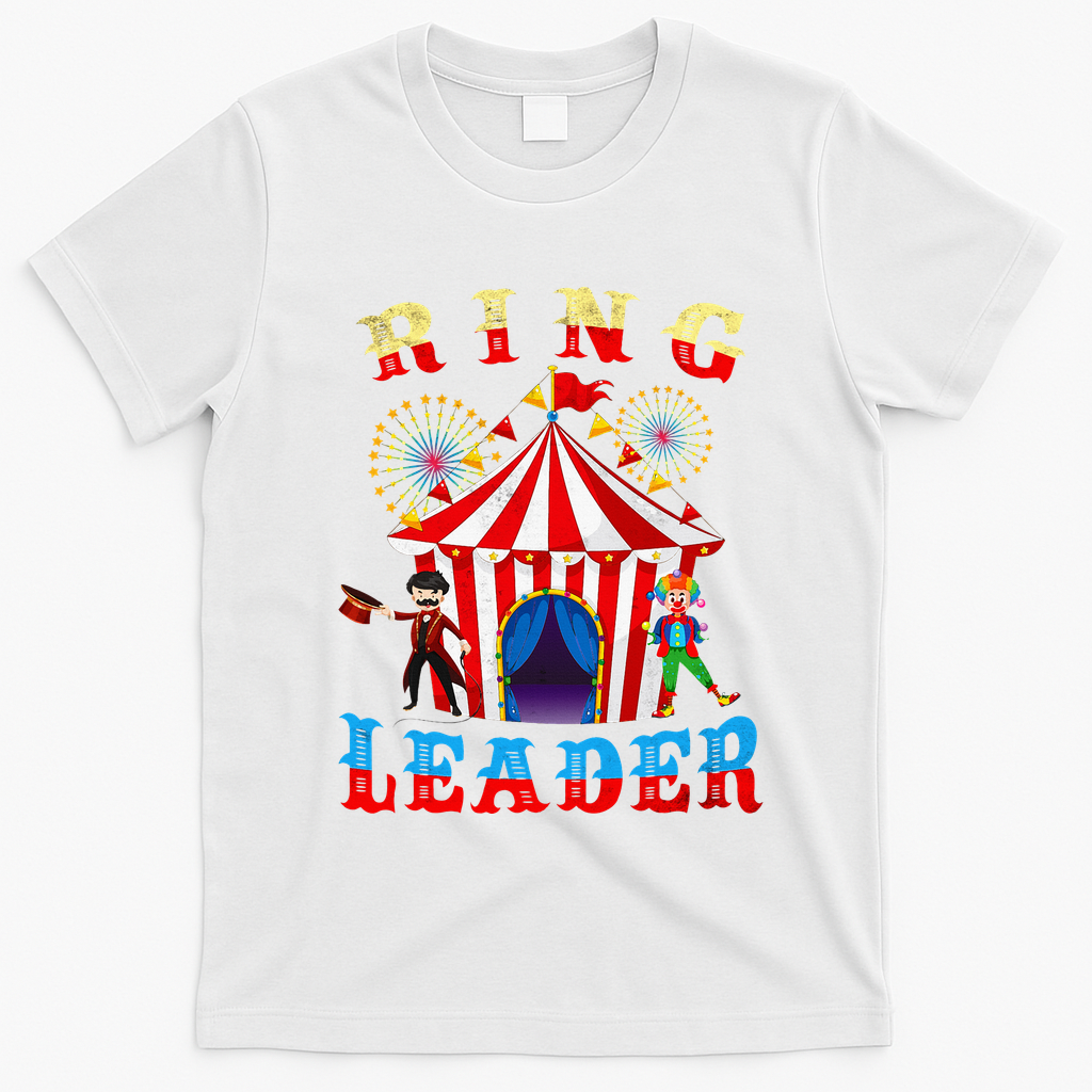 Ring Leader Costume Circus Staff Carnival T-Shirt - White