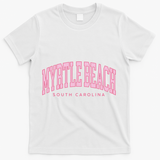 Retro Myrtle Beach South Carolina beach wo summer T-Shirt - White