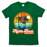 Retro Myrtle Beach South Carolina Summer 90s Beach Souvenirs T-Shirt - Green
