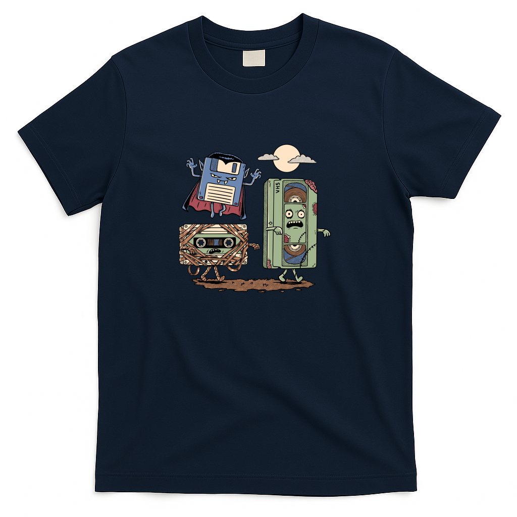 Retro Monsters - Navy
